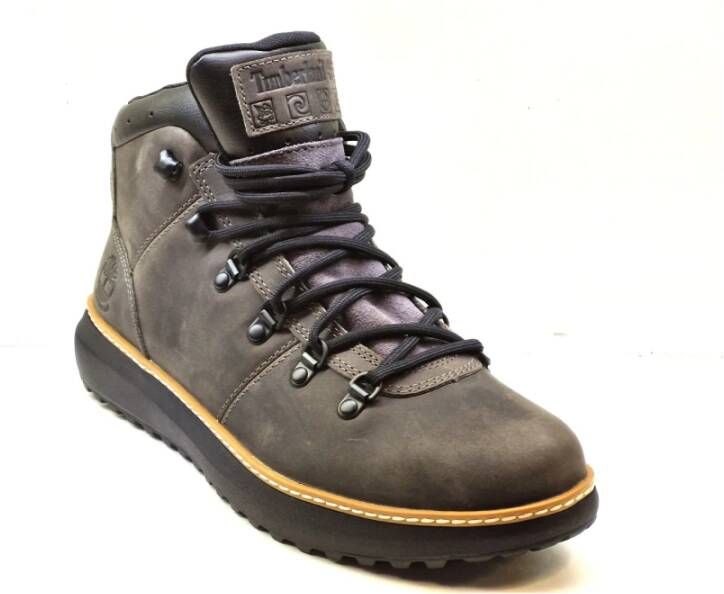 Timberland Grijze Nubuck Enkellaars met Rubberen Zool Gray Heren