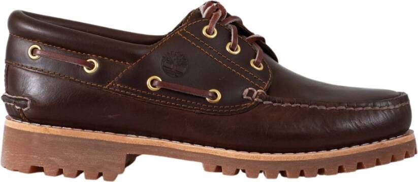 Timberland Handgemaakte Nautische Schoenen Brown Heren