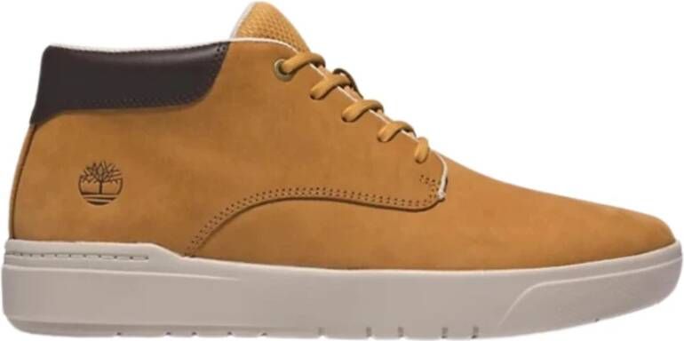 Timberland Heren Sneakers met Gepolsterde Zool en Premium Nubuck Bovenwerk Yellow Heren