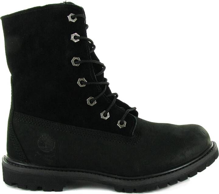 Timberland Authentics Teddy Fleece Wp Fold-down Boots Schoenen schwarz maat: 38.5 beschikbare maaten:36 37.5 38.5 39.5 40 41.5