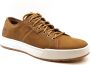 Timberland Nubuck Leren Zomer Sneaker Witte Zool Brown Heren - Thumbnail 1