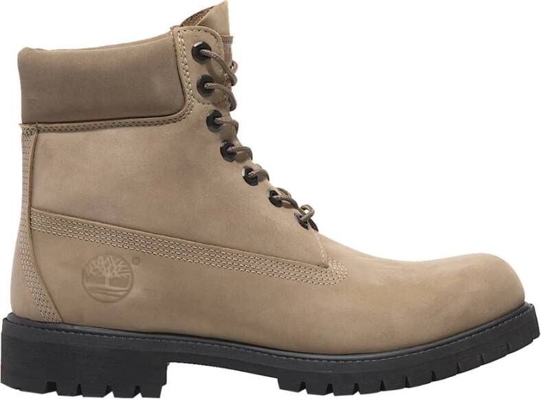 Timberland Premium Beige Waterdichte Veterschoenen Beige Heren