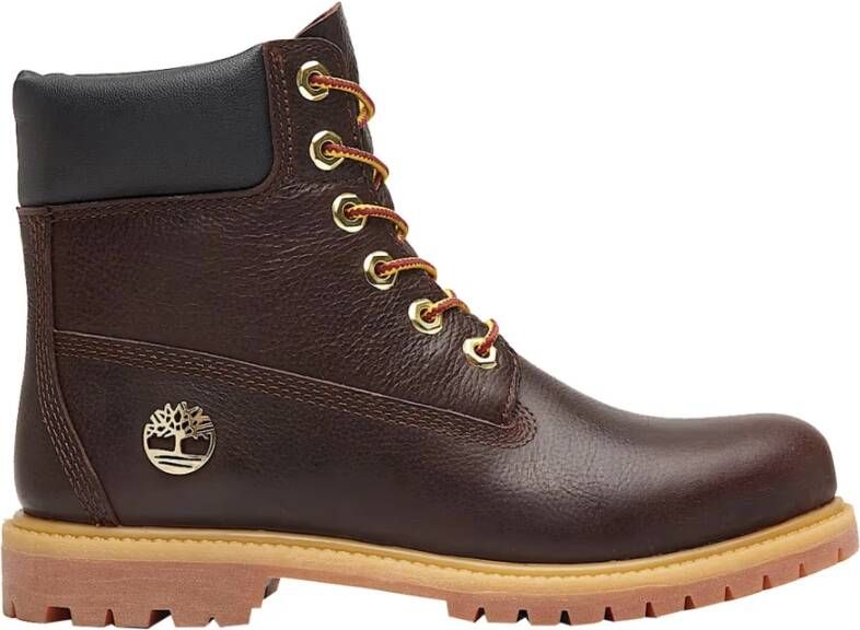 Timberland Premium Veterschoenen Dameslaarzen Bruin Zwart Brown Dames