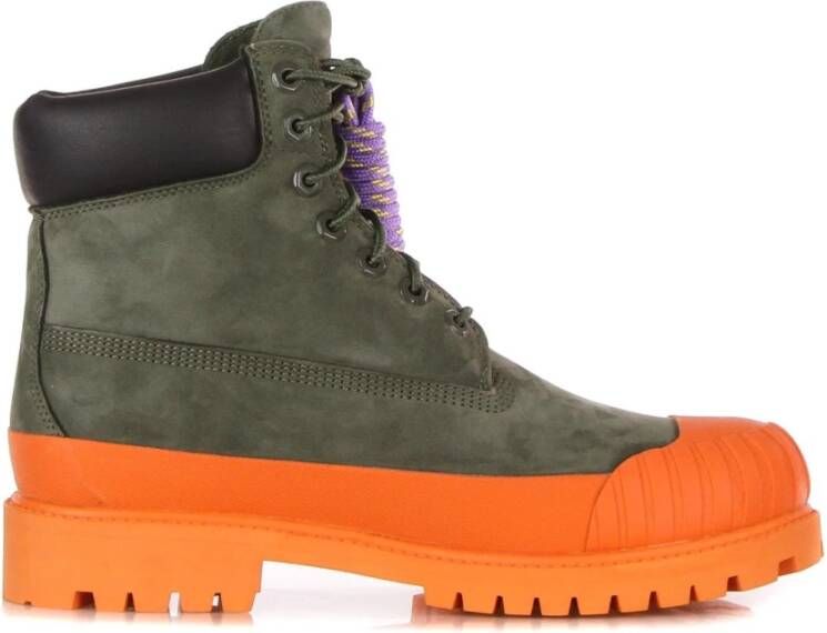 Timberland Premium Waterdichte Rubber Teen Hoge Laars Green Heren