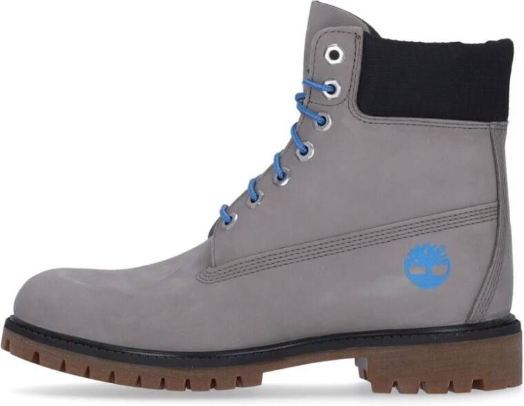 Timberland Premium Waterdichte Veterschoen Grijs Gray Heren