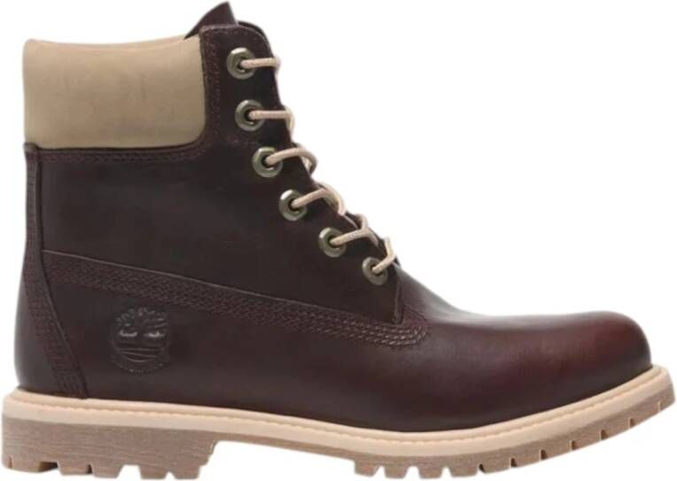 Timberland Stijlvolle Veterschoenen voor Mannen Brown Dames