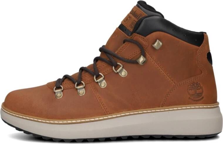 Timberland Stijlvolle Veterschoenen voor Mannen Brown Heren