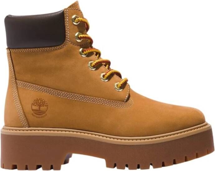 Timberland Women's Stone Street 6 Inch Lace Up WP Boot Hoge schoenen bruin