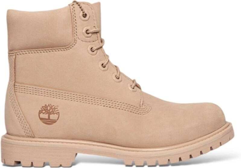 Timberland Suede Lace-Up Boots En71 White Dames