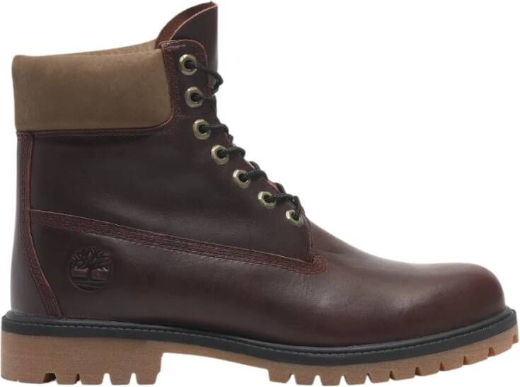 Timberland Waterdichte Veters Bourgondische Laarzen Brown Heren