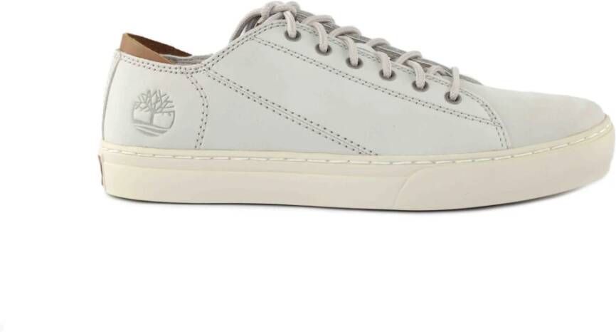 Timberland Witte Leren Sneakers White Heren