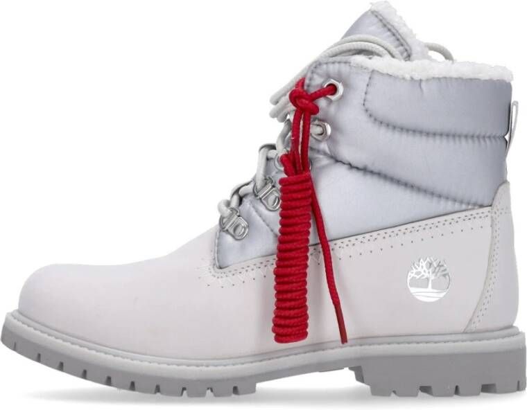 Timberland Witte Premium Puffer Boot voor Vrouwen White Dames