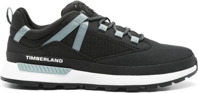 Timberland Zwarte Chunky Sneakers met Logo Tong Black Heren