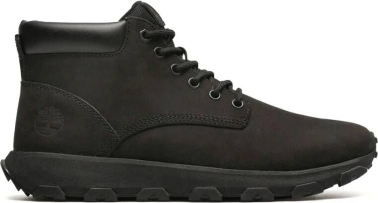 Timberland Zwarte Enkellaarzen voor Mannen Black Heren