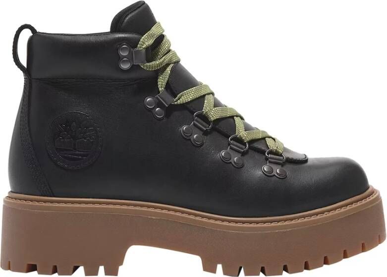 Timberland Zwarte Hiker-laarzen met plateau Black Dames