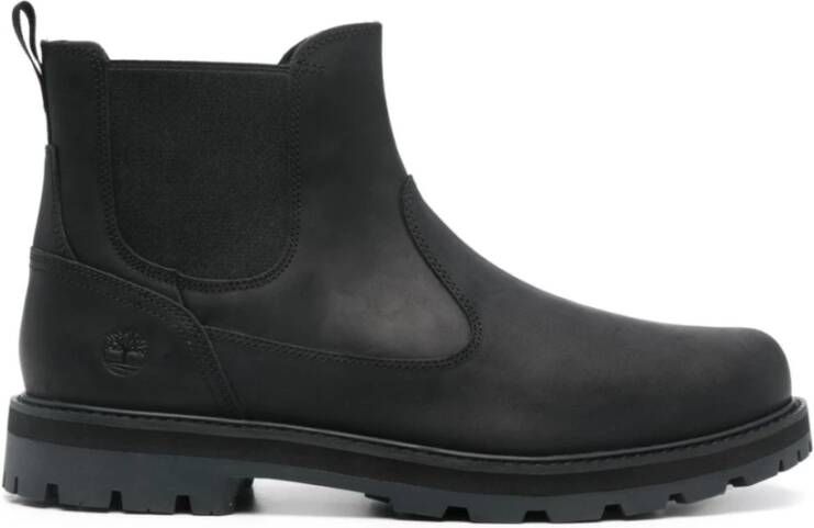 Timberland Zwarte Leren Chelsea Laarzen Black Heren