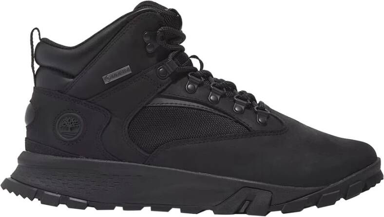 Timberland Zwarte Lincoln Mid Wandelsneakers Black Heren