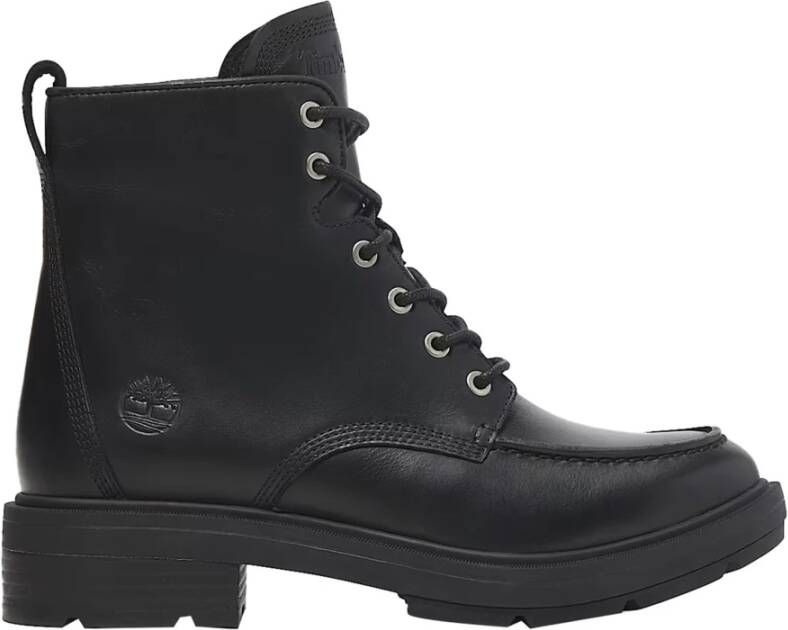 Timberland Zwarte Mid Lace-up Dameslaarzen Black Dames