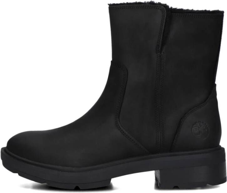 Timberland Zwarte Suède Enkellaarzen voor Vrouwen Black Dames