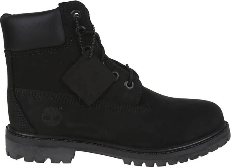 Timberland Zwarte Waterdichte Jas met Veters Black Dames