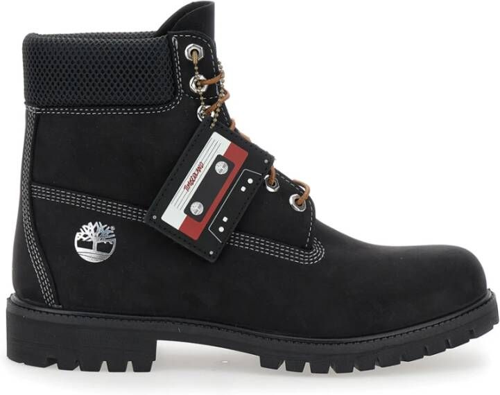 Timberland Zwarte Waterdichte Veterschoenen Black Heren