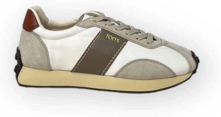 TOD'S Kleur-Blok Sneakers met Leren Afwerking Multicolor Dames