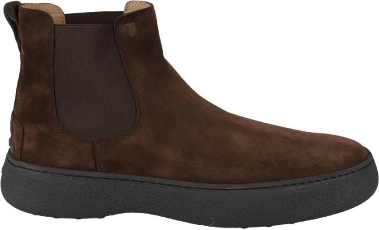 TOD'S Ankle Boots Brown Heren