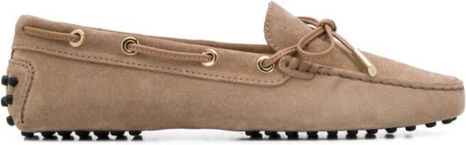 TOD'S Beige Gommino Rijdschoenen Beige Dames