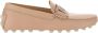 TOD'S Beige Leren Ketting Loafers Vrouwen Beige Dames - Thumbnail 1