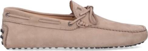 TOD'S Beige Mocassino Platte Schoenen Beige Heren