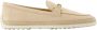 TOD'S Beige Raffia Loafer Slip-On Ronde Neus Beige Dames - Thumbnail 1