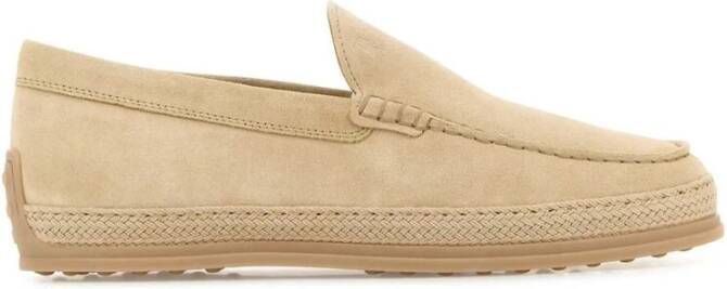 TOD'S Beige Sandaal met Handtekening Zool Beige Heren