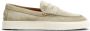 TOD'S Beige Suède Penny Bar Loafers Beige Heren - Thumbnail 1