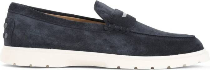 TOD'S Blauwe Loafers voor Mannen Blue Heren