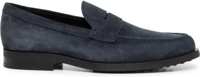 TOD'S Blauwe Mocassins Schoenen Blue Heren