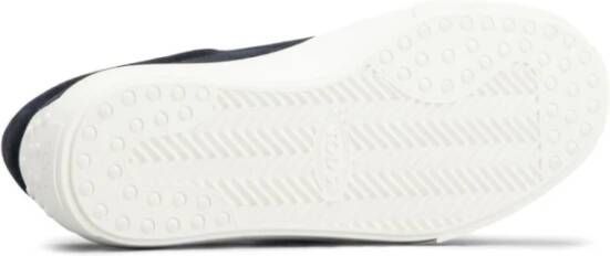 TOD'S Blauwe Slip-On Sneakers met Ingedrukt Logo Blue Heren