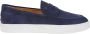 TOD'S Blauwe Suède Loafer met Iconisch Monogram Blue Heren - Thumbnail 1