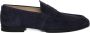 TOD'S Blauwe Suède Loafers met Flip-Grips en Ingelegd Monogram Blue Heren - Thumbnail 1