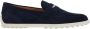 TOD'S Blauwe Suède Penny Loafers Blue Dames - Thumbnail 1