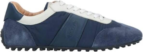 TOD'S Blauwe Suède Sneakers Casual Stijl Blue Heren