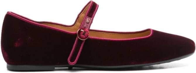 TOD'S Bordeaux Rode Platte Schoenen Red Dames