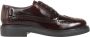 TOD'S Bourgondisch Leren Derby Schoenen Rubberen Zool Brown Dames - Thumbnail 1