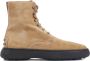 TOD'S Bronze Winter Gommino Boot Brown Heren - Thumbnail 1