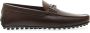 TOD'S Bruin leren loafers City Gommino Brown Heren - Thumbnail 1