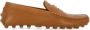 TOD'S Bruin Leren Loafers Ronde Neus Schoenen Brown Dames - Thumbnail 1