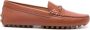 TOD'S Bruin Leren Platte Schoenen Brown Dames - Thumbnail 1