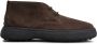 TOD'S Bruin Leren Woestijnlaarzen Vetersluiting Brown Heren - Thumbnail 1