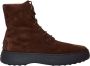 TOD'S Bruine leren enkellaarzen Brown Heren - Thumbnail 1