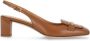 TOD'S Bruine leren slingback met metalen detail Brown Dames - Thumbnail 1