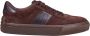 TOD'S Bruine Leren Sneakers met Rubberen Zool Brown Heren - Thumbnail 1